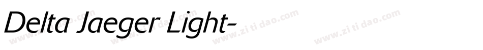 Delta Jaeger Light字体转换